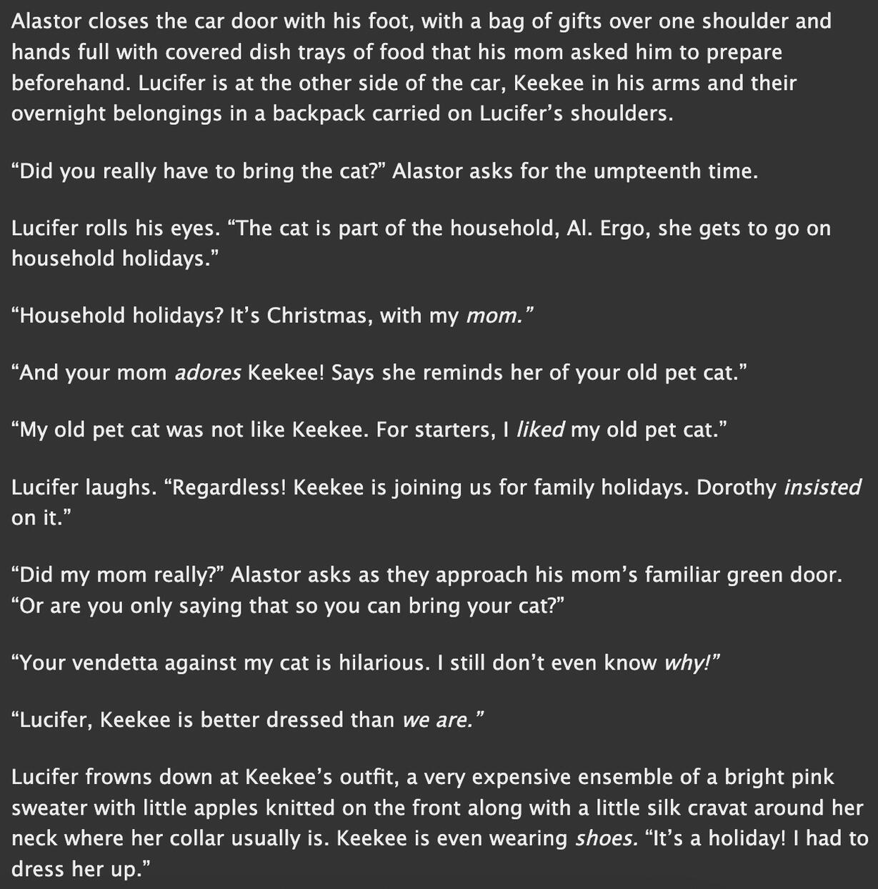 Excerpt from Ship Fanfiction Sample